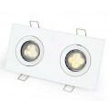 Square Recessed Twin Downlight