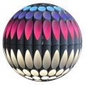 Decorative Post Top Landscape Lighting Fixture with RGB+White Multicolor Luminous Sphere