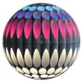 Decorative Post Top Landscape Lighting Fixture with RGB+White Multicolor Luminous Sphere