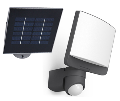 Solar Powered Garden Garage Security Flood Lights With Pir
