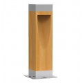 Wood Effect Square Bollard Lights | LED Lawn Lights