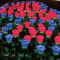 Lighted Flowers | Waterproof LED Illuminated Artificial Florals for Holiday Displays, Light Shows