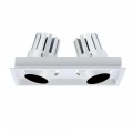 Recessed Multiples | Multi-Head LED Recessed Downlights, Tiltable Grille Downlights