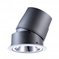 Splashproof Adjustable Recessed Downlights With Open, Round and Slot Trims