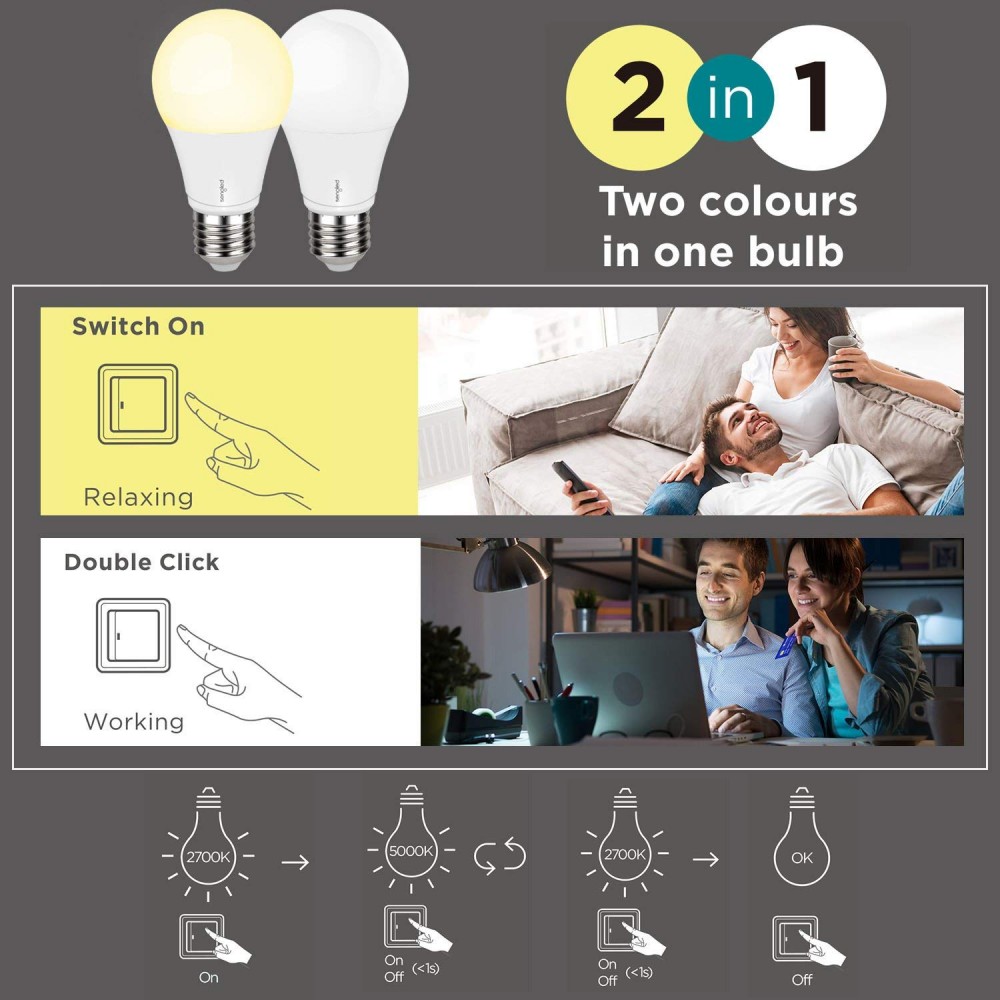 Color Temperature Adjustable LED Bulb