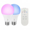 RGBW LED Color Changing Light Bulbs with Remote Controls