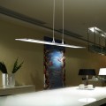 Adot Edge-lit Flat Panel LED Pendant Light | Ultra-thin Hanging Light Fixture
