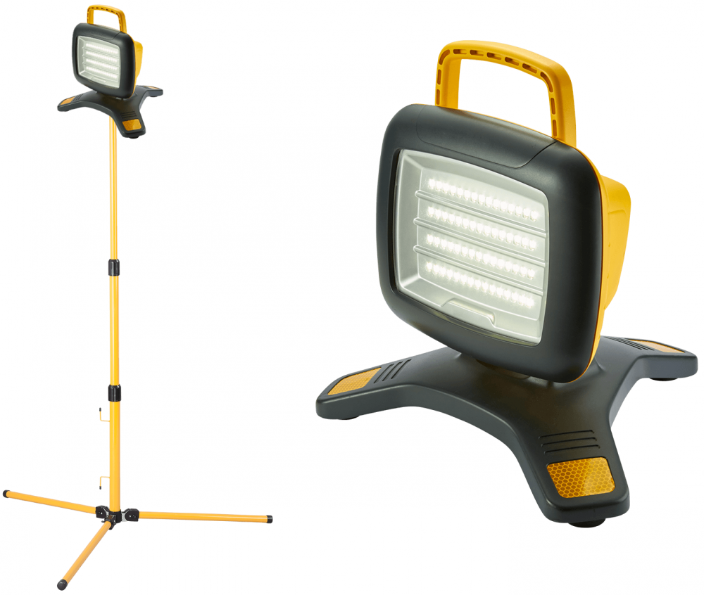 Rechargeable LED Work Light Offering Robust Portable Lighting to Indoor/ Outdoor Worksites