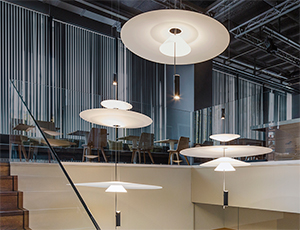 Vibia Flamingo Dimmable LED Pendant Light Shines Artful Elegance and Gentle Luminance