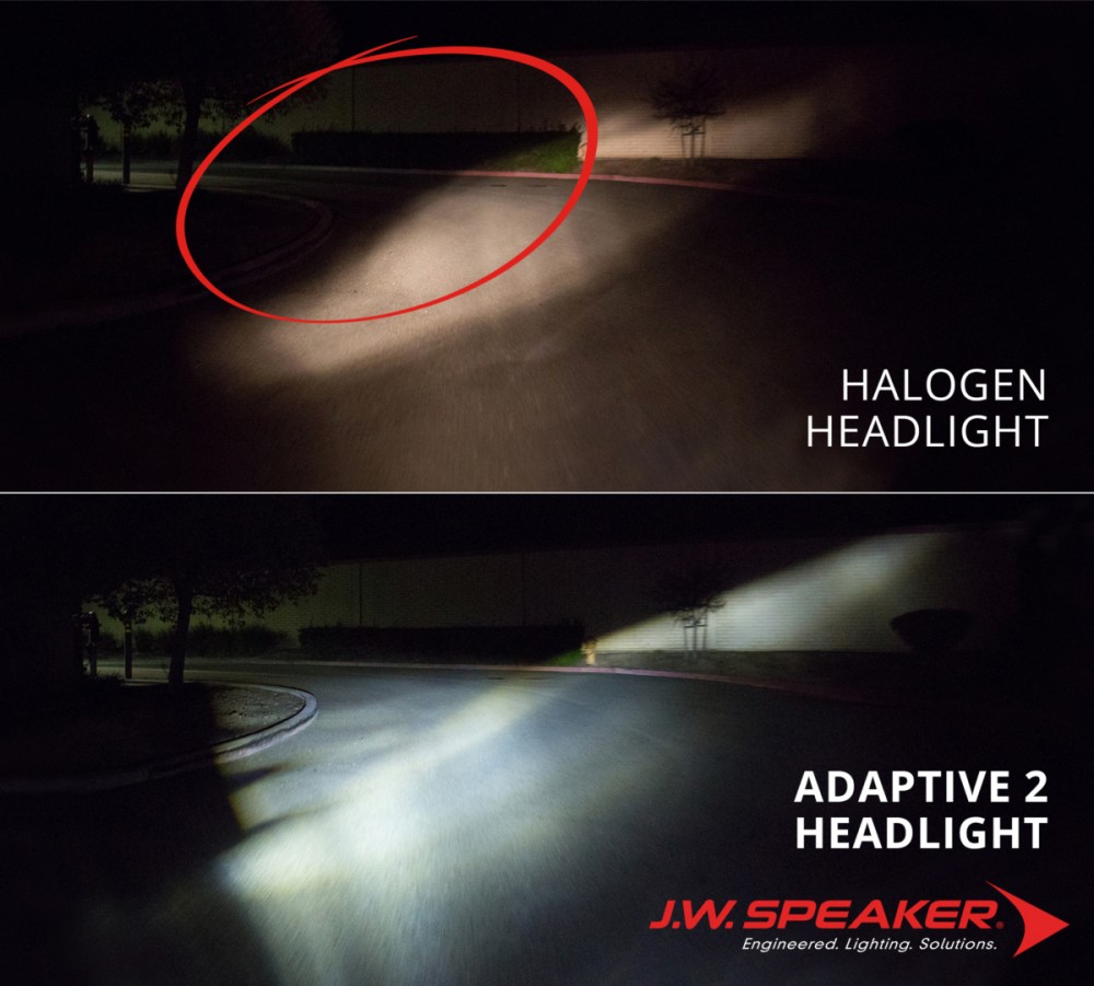 Adaptive LED Motorcycle Headlight