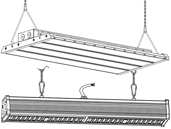 Linear high bay LED lights